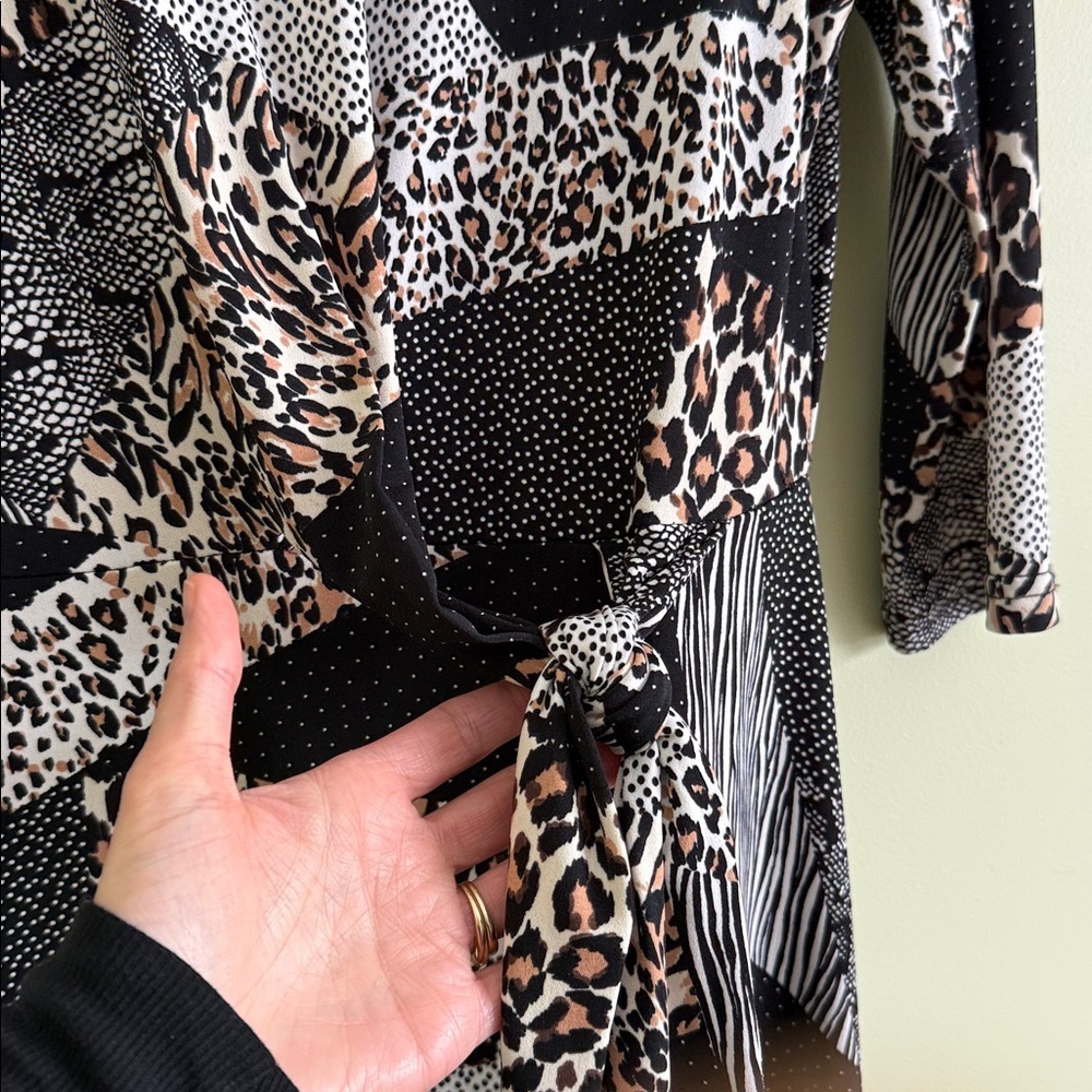 Joseph Ribkoff Mixed‑Print Dress Size 8 - Picture 7 of 15
